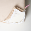 Close-up of the Girls Get Off Bumpy Cuddles sex pillow showing the high-quality dual zipper and removable velvet cover for easy cleaning and durability—designed for comfort, hygiene, and optimal pleasure.