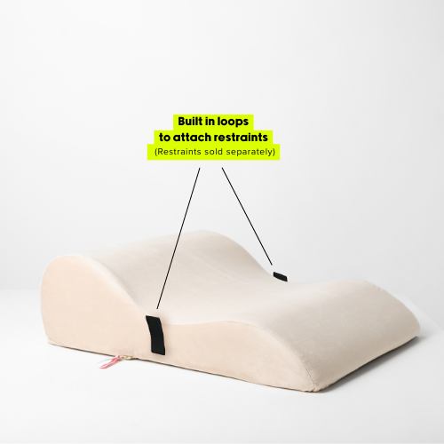 Bumpy Cuddles Intimacy Pillow with Removable Restraints