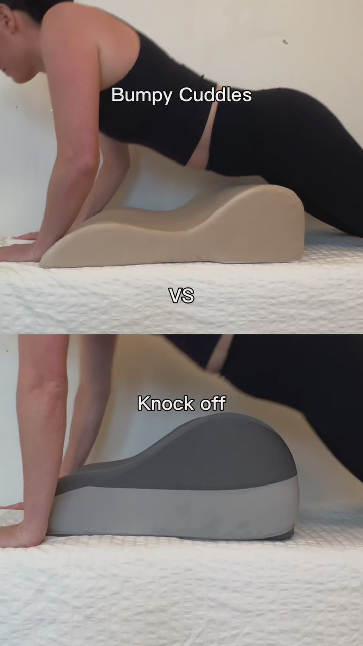 Bumpy Cuddles Intimacy Pillow with Removable Restraints